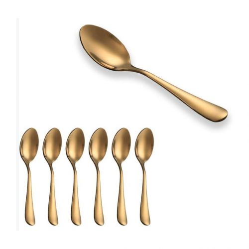 6 Mini cuillère stainless steel cutlery .cuillères à café.  glacée....
 Fiche Technique et Prix au Maroc