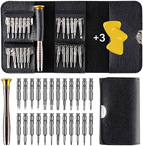 EasyULT Tournevis Précision Mini 28 en 1 Kit, Kit de Tournevis 28 pièces Outils de Réparation, Set avec étui en Cuir, Tournevis Outils de Réparation pour Laptop, Bijoux, Jouets, Lunettes etcAvis,  Fiche Technique et Prix au Maroc