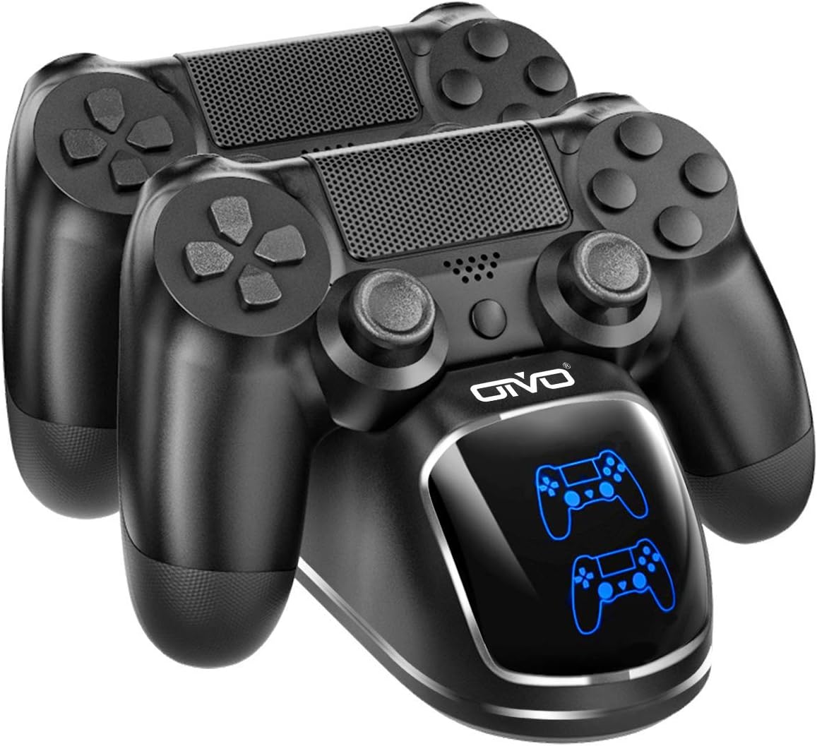 OIVO Chargeur Manette PS4, Station de Charge Manette PS 4 avec Puce de Charge de 1,8 Heures, Station Manette Sony Playstation 4/PS4/Pro/slim Fiche Technique et Prix au Maroc