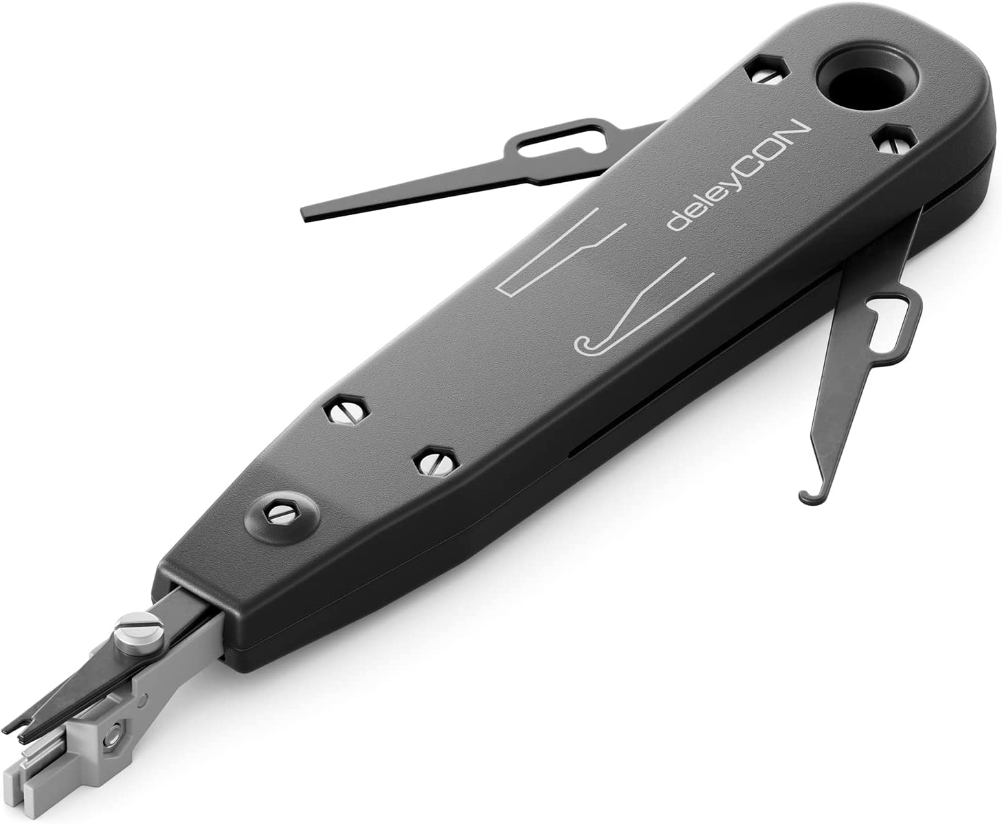 deleyCON LSA Outil de Pose Outil d'Installation pour Prises Réseau Panneau de Brassage Câblage Réseau Simple DSL ISDN TAE - NoirAvis,  Fiche Technique et Prix au Maroc