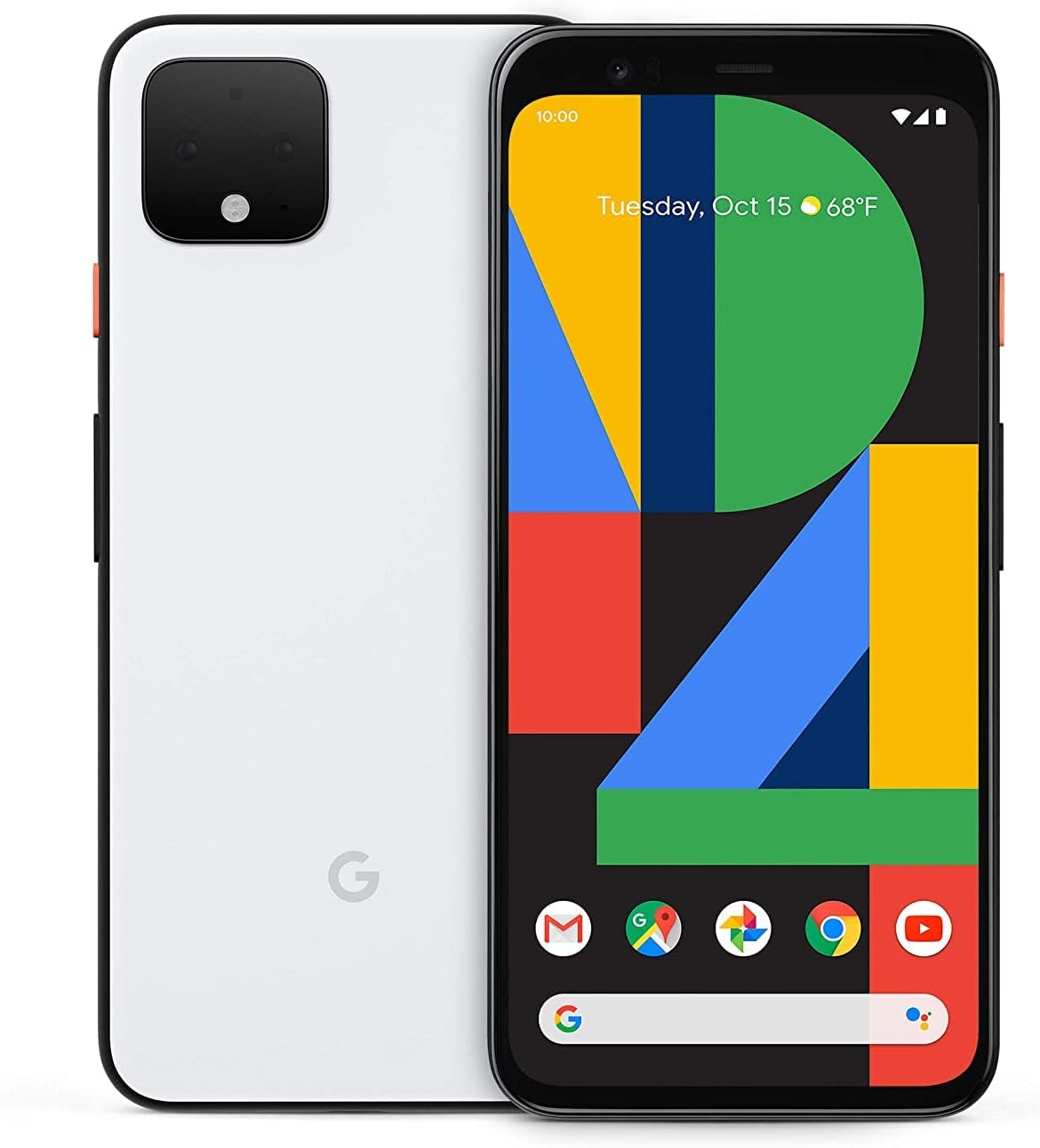 Google Pixel 4 - Smartphone 64GB, 6GB RAM, Dual Sim, White Fiche Technique et Prix au Maroc