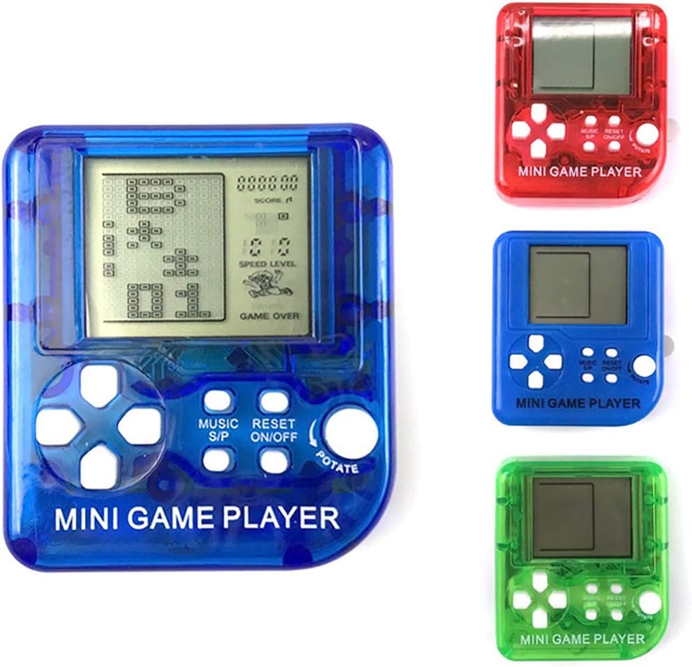 BSTCAR 1 console de jeu rétro avec porte-clés - Mini console de jeu Gameboy Tetris Retroid Pocket - 26 jeux classiques intégrés - Léger et portable - Cadeau pour enfants. Fiche Technique et Prix au Maroc