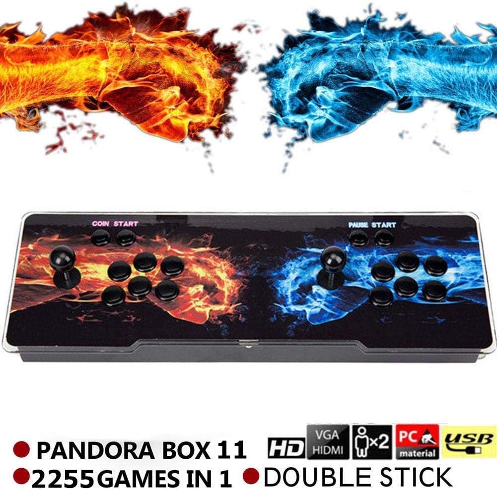 SeeKool Pandora 11 Console de Jeux vidéo Arcade, 2255 en 1 Console de Jeux vidéo HD Retro, Commandes de Jeu à 2 Joueurs Double Stick Arcade Console Machine avec HDMI/ VGA/ USB Fiche Technique et Prix au Maroc