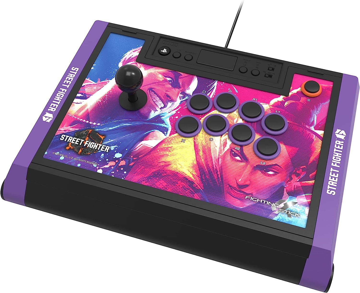 Hori PS5 Fighting Stick Alpha (Street Fighter VI) pour Playstation 5, PS4, PC - Licence officielle Sony et Capcom Fiche Technique et Prix au Maroc