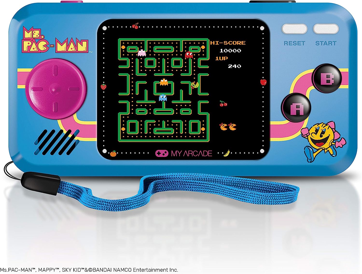 My Arcade - Pocket Player Ms. Pac-Man - Console de Jeu Portable - 3 Jeux en 1 Fiche Technique et Prix au Maroc