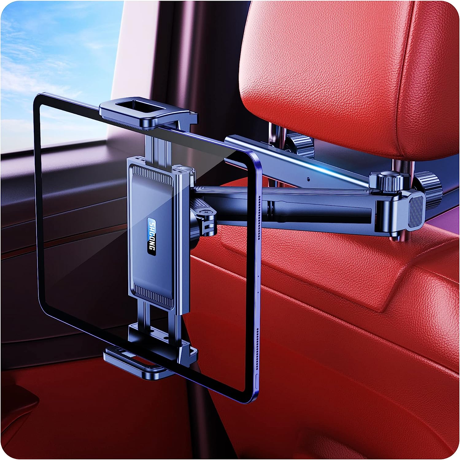 SHCONG 【Extensible 29.8CM】 3 en 1 iPad Support Tablette Voiture Appuie Tete, 【Alliage d'aluminium】,Universel 99% Support Voiture 【Roulement 13.8KG】 pour iPad/Amazon/Samsung/Switch avec 4.7-13" Fiche Technique et Prix au Maroc