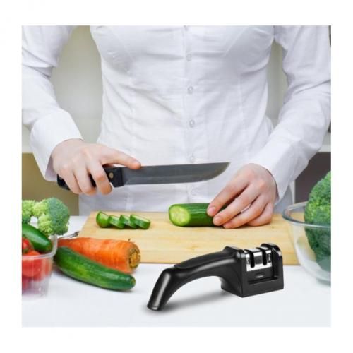 Aiguiseur affûteuse de couteau à 2 Niveaux avec poignée Ergonomique
 Fiche Technique et Prix au Maroc