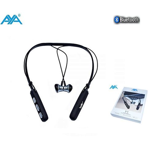 Aya ecouteurs Bluetooth 10M Y1 Magnetic Stereo Sound Support Micro Sd-
 Fiche Technique et Prix au Maroc