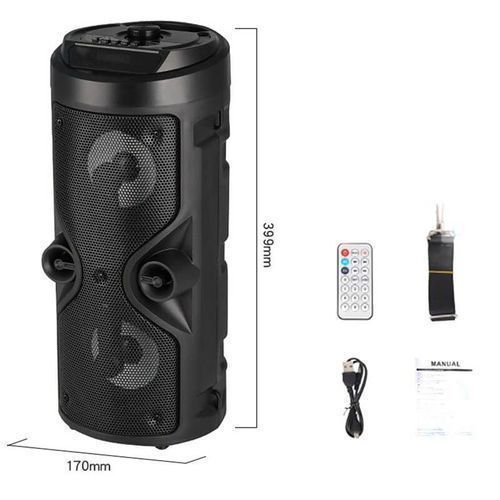 BTSPEAKER baff /Haut parleur Bluetooth Karoke et lect MP3 avec téléc et ceinture
 Fiche Technique et Prix au Maroc