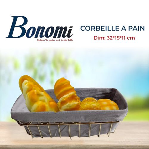 Bonomi Corbeille à pain Gris/Doré
 Fiche Technique et Prix au Maroc