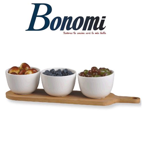 Bonomi SET DE 3 BOL ROND PORCELAINE BLANC
 Fiche Technique et Prix au Maroc