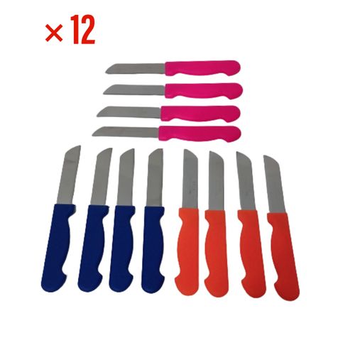 Couteau à légumes,12 couteaux éplucheur universel en Acier inoxydable.
 Fiche Technique et Prix au Maroc