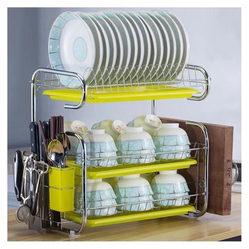 Égouttoir à Vaisselle en métal - inoxydable Blanc 3 étages
 Fiche Technique et Prix au Maroc