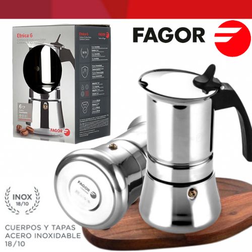 Fagor ETNICA Cafetière Expresso Italienne Induction, 10 Tasses de Café
 Fiche Technique et Prix au Maroc