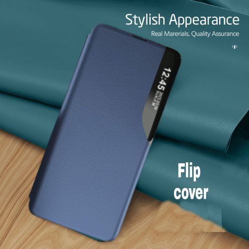 Flip cover pour Samsung A04S Qualité Luxe et support pour video Bleu
 Fiche Technique et Prix au Maroc