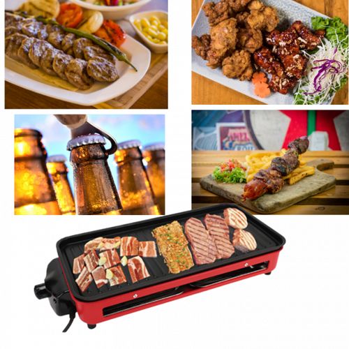 Grill électriques avec Planche 2 in 1 multifonctionnel, sans fumée, antiadhésif
 Fiche Technique et Prix au Maroc