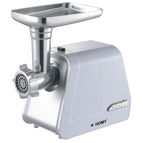 Homy Hachoir à Viande puissant avec Fabricant de Saucisses BLANC
 Fiche Technique et Prix au Maroc
