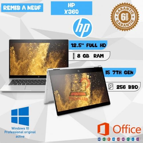 Hp EliteBook X360 1030G2 Core i5-7300U 8Go DDR4 256Go SSD M.2 (Remis à Neuf)
 Fiche Technique et Prix au Maroc
