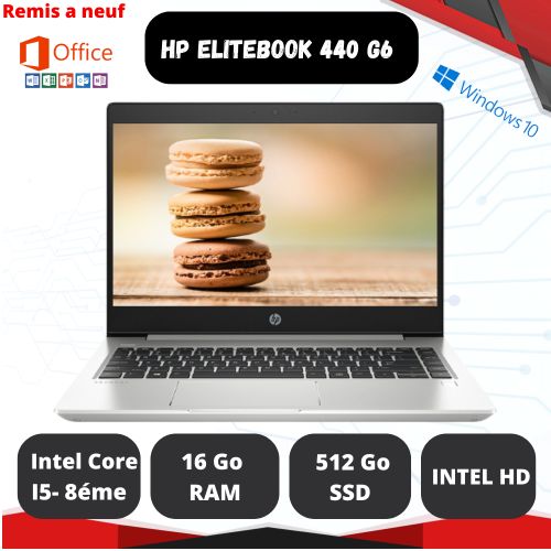 Hp PROBOOK 440 G6 14" FHD Core i5 8éme 16GB RAM 512GB SSD [REMIS À NEUF]
 Fiche Technique et Prix au Maroc