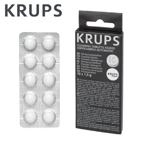 Krups TABLETTE DE NETTOYAGE (10 PASTILLES) POUR EXPRESSO XS300010
 Fiche Technique et Prix au Maroc