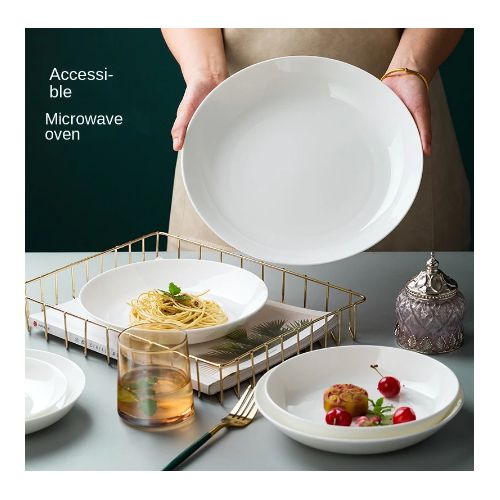 Luminarc Lot de 6 assiettes blanches en verre (Diam 25 cm)
 Fiche Technique et Prix au Maroc