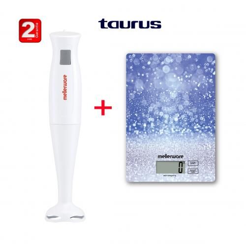 Mellerware Robot Mixeur plangeant MHM402+Balance de Cuisine numérique1gau5kg-2ansdegarantie
 Fiche Technique et Prix au Maroc