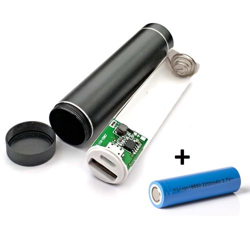 Metal Power Bank Case Box Free welding 5V 1A USB +Batterie Li-ion 18650  2200mAh
 Fiche Technique et Prix au Maroc