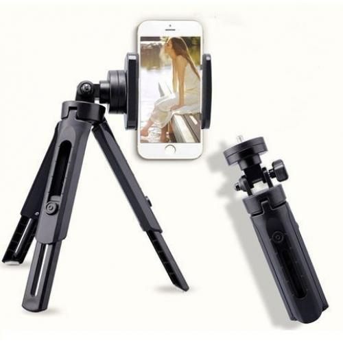 Mini Scalable Desktop Telescopic Tripod Support Phone Stand Holder - Black
 Fiche Technique et Prix au Maroc