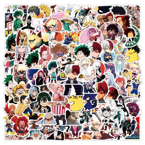 My Hero Academia Anime Stickers Graffiti Laptop Phone Izuku Midoriya Might Boku No Hero Academia Character Decal
 Fiche Technique et Prix au Maroc