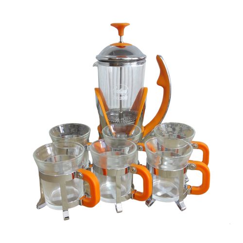 Pandiani SET Filtre à thé Or café En glasse transparent Orange
 Fiche Technique et Prix au Maroc