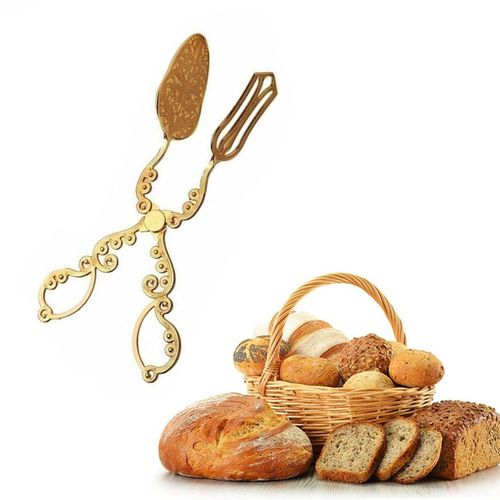 Pince à Pain, Pince à Gâteau et Pâtisserie, Pince à Buffet, Pince à Servir Doré
 Fiche Technique et Prix au Maroc