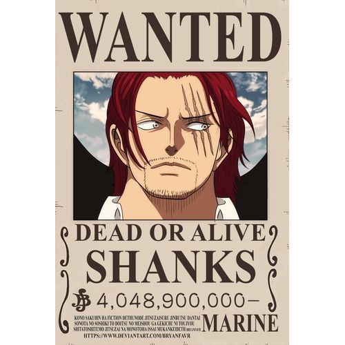 Poster Shanks plastifiée de haut qualité  (30 cm/ 21 cm) One Piece Anime Japonais
 Fiche Technique et Prix au Maroc