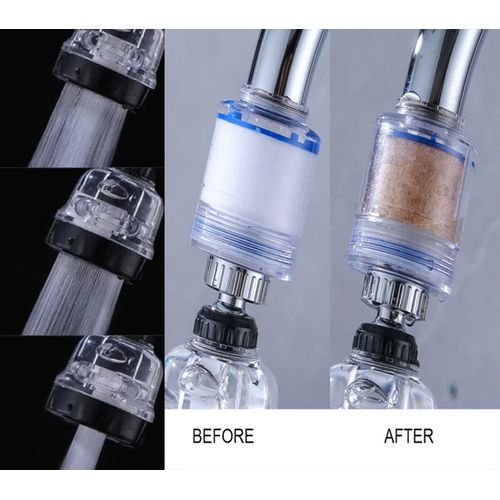 Robinet Filtre purificateur d'eau, Débit d'eau Réglable, Rotatif 360°
 Fiche Technique et Prix au Maroc