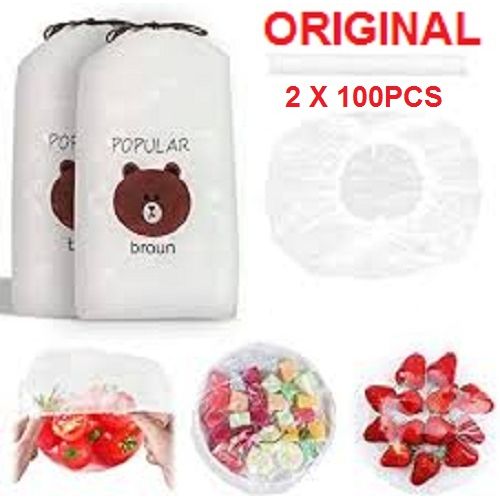 Sacs de conservation frais 200Pcs, couvercles élastiques pour stockage des aliments, film étirable
 Fiche Technique et Prix au Maroc