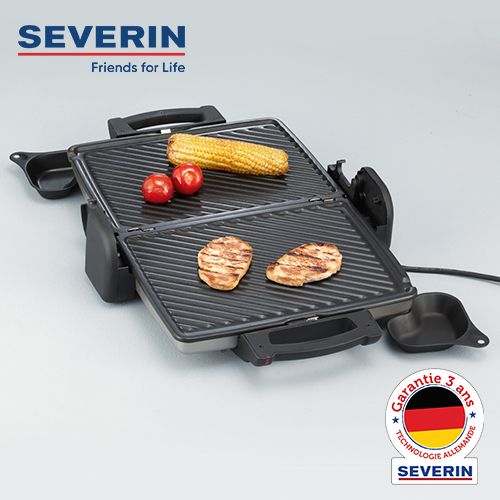 Severin GRILL VIANDE & PANINI 1800W
 Fiche Technique et Prix au Maroc