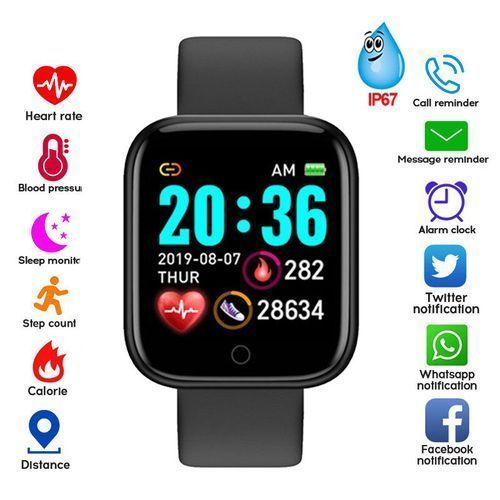 Smart watch pour femmes et hommes Bracelet de fitness
 Fiche Technique et Prix au Maroc