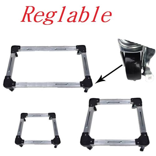 Support roulant réglable pour Machine à laver, Congélateur et Réfrigérateur
 Fiche Technique et Prix au Maroc