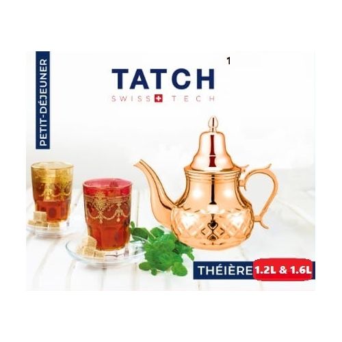 TATCH Theiere 1 2L Dore
 Fiche Technique et Prix au Maroc