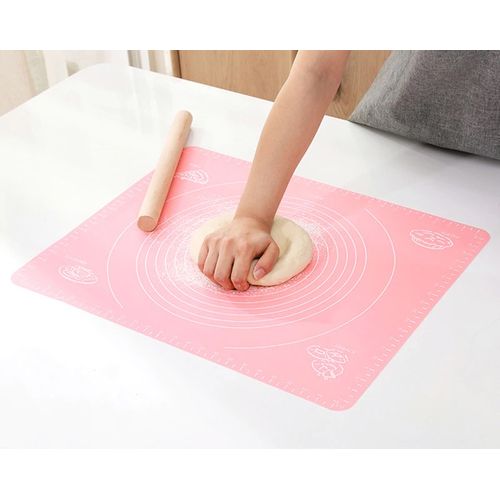 Tapis de Cuisson en Silicone, Tapis Patisserie Tarte Pizza Antidérapant - 50*40
 Fiche Technique et Prix au Maroc