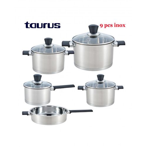 Taurus Batterie de Cuisine Sevilla haute gamme inox 9 Pièces
 Fiche Technique et Prix au Maroc