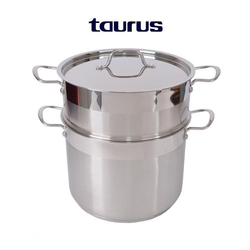 Taurus Couscoussier Cuit Vapeur Faitout 3 en1-6 Litres - Acier Inoxydable Haute Qualité
 Fiche Technique et Prix au Maroc