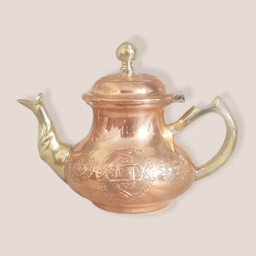 Théière en cuivre fait main 500 ml
 Fiche Technique et Prix au Maroc