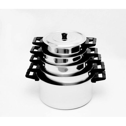 Titanic production Série de 5 marmites en aluminium avec poigné en bakélite
 Fiche Technique et Prix au Maroc