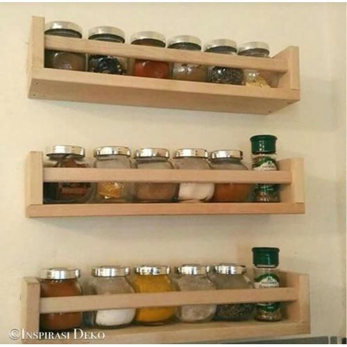 Trois étagères en bois pour les épices
 Fiche Technique et Prix au Maroc