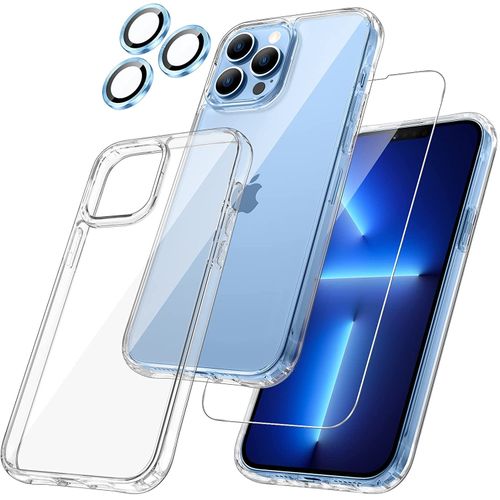 iPhone 14 Plus Coque Transparent + Protection écran + protecteur Caméra Arrière 4K
 Fiche Technique et Prix au Maroc