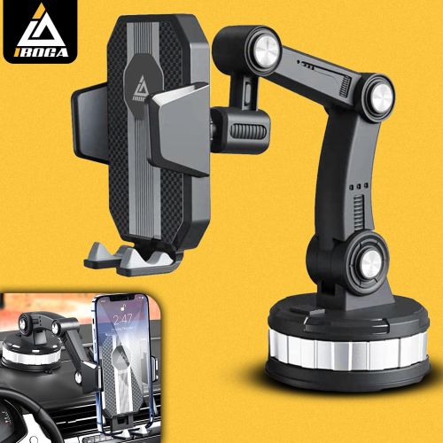 iboga Support de téléphone console voiture Stack Super Adsorption Support de succion
 Fiche Technique et Prix au Maroc