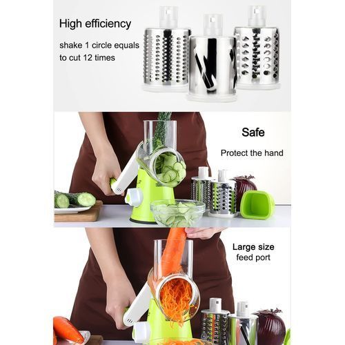 vegetable Cutter Slicer Cutter Kitchen Tool Manual Multifunctional 3 Lames
 Fiche Technique et Prix au Maroc