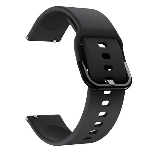 Bracelet de rechange en Silicone pour Xiaomi Mibro Color Watch / Xiaomi Mibro Air Watch, 20mm, fermoir en acier inoxydable, Noir
 Fiche Technique et Prix au Maroc