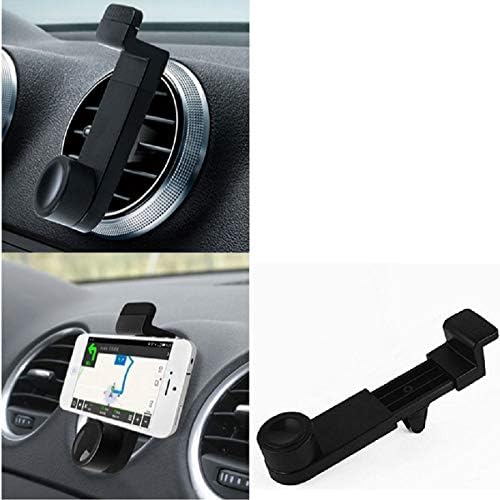 K-S-Trade Support Voiture pour Haier Titan T5 Compatible avec Haier Titan T5 Smartphone Holder Support De Téléphone Grille De Ventilation Montage Titulaire Compact Voiture Air Vent Véhicule Noir 1x Fiche Technique et Prix au Maroc