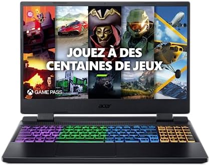 Acer Nitro 5 AN515-58-5335 Ordinateur Portable Gaming 15,6'' FHD IPS 144 Hz, PC Portable Gamer (Intel Core i5-12450H, NVIDIA GeForce RTX 4050, RAM 16 Go, 512 Go SSD, Windows 11) - pc gaming Noir Fiche Technique et Prix au Maroc